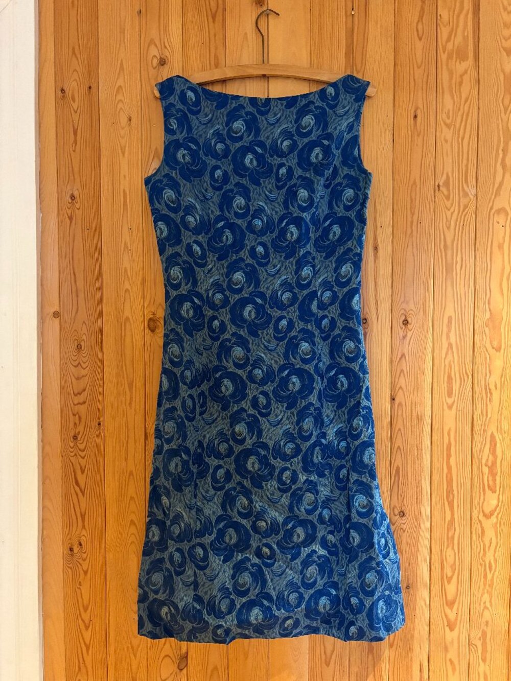 1950s Jaquard Floral Dress